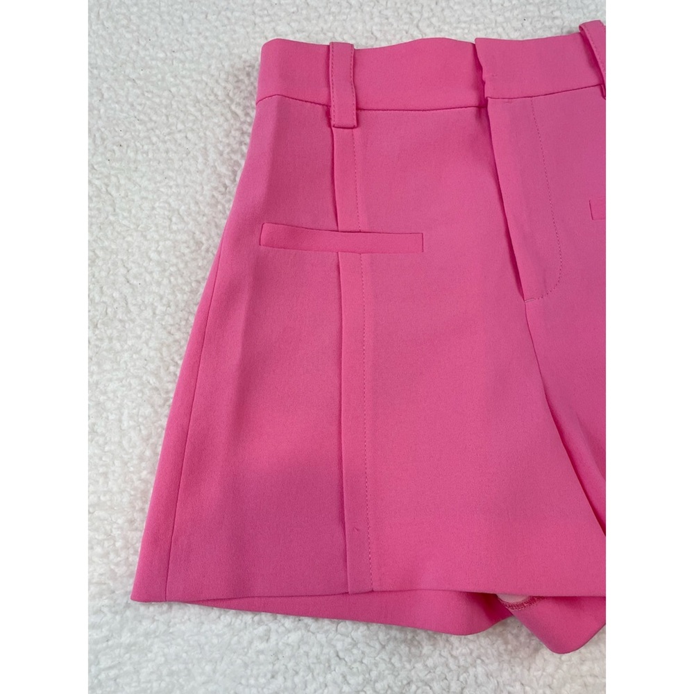 ZARA • Bubblegum Pink Super High-Waisted Mini Shorts, XS - Picture 9 of 16